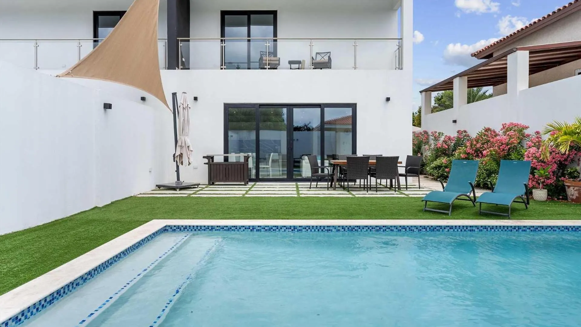 Cm01A - Private Villa With Pool - 5Min From Eagle Beach - 3Br House Ponton
